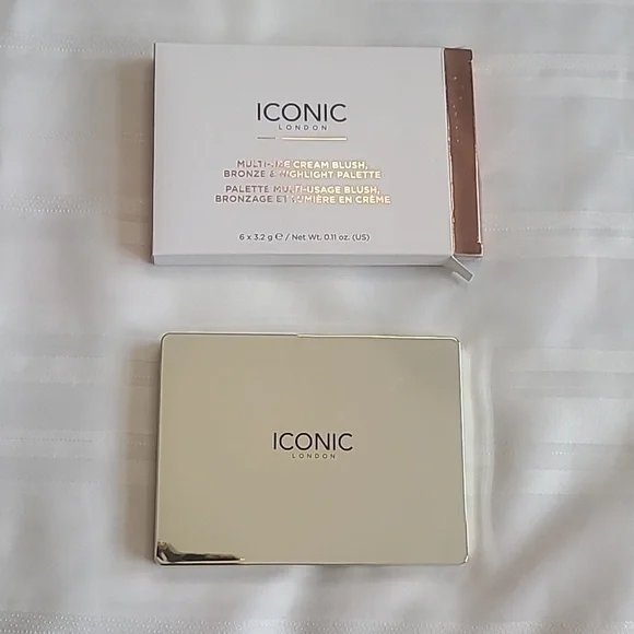 Iconic London Multi-use Cream Blush, Bronze and Highlight Palette any skin tone - Picture 4 of 5